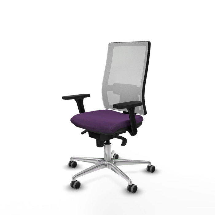 PIQUERAS Y CRESPO Silla de oficina Horna con mecanismo Sincro, Morado y Blanco PIQUERAS Y CRESPO Silla de oficina Horna con mecanismo Sincro, Morado y Blanco