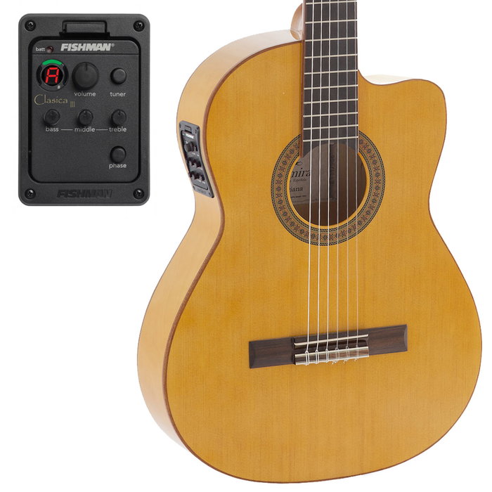 Guitarra Clásica Admira Triana Serie Flamenco Electrificada Cutaway Fishman Guitarra Clásica Admira Triana Serie Flamenco Electrificada Cutaway Fishman