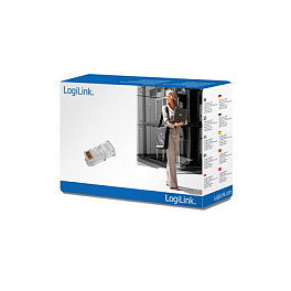 LogiLink Conectores Modulares para Cables Planos RJ45 8P8C, 100 unidades
