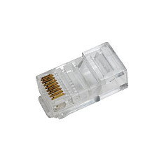 LogiLink Conectores Modulares para Cables Planos RJ45 8P8C, 100 unidades