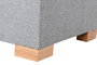 DKD Home Decor Reposapiés Gris Claro con Almacenaje Interior