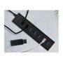 ICY BOX IB-HUB1700-U3 Hub USB 3.0 de 7 puertos, Negro