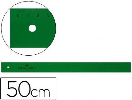 Faber Castell Regla 50 cm Plástico Verde Transparente Graduaciones Grabadas Alta Calidad Oficina Estudios Faber Castell Regla 50 cm Plástico Verde Transparente Graduaciones Grabadas Alta Calidad Oficina Estudios