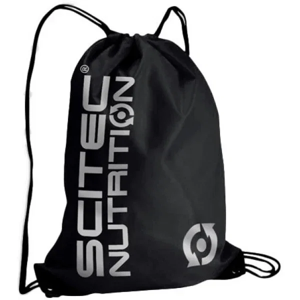 Scitec Nutrition Gym Sack, Bolsa Deportiva - Black W Silver Print Scitec Nutrition Gym Sack, Bolsa Deportiva - Black W Silver Print