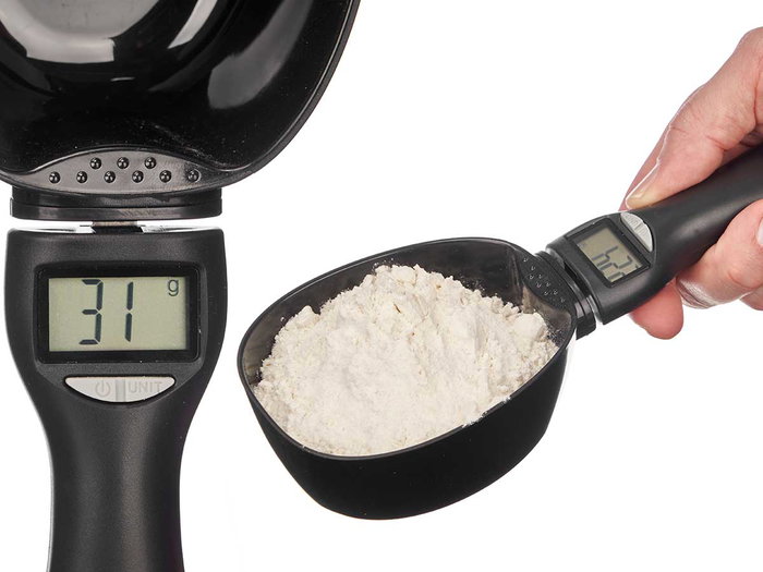 Kinvara Pala Báscula Cocina Digital Negra Plástico ABS 23 x 6 x 9 cm (Set de 12)