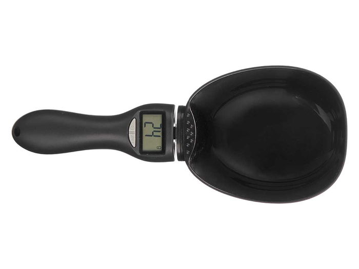 Kinvara Pala Báscula Cocina Digital Negra Plástico ABS 23 x 6 x 9 cm (Set de 12)