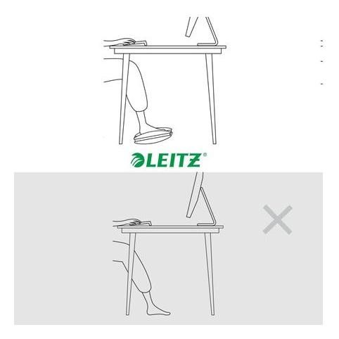 Leitz Reposapiés Ergo Ajustable Gris