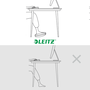 Leitz Reposapiés Ergo Ajustable Gris