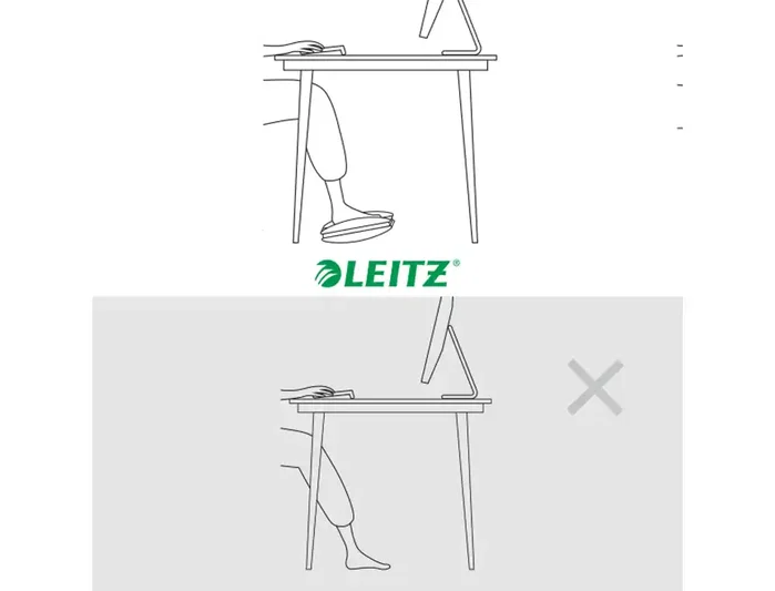 Leitz Reposapiés Ergo Ajustable Gris