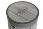 DKD Home Decor Set de 3 Cestas para la Ropa Gris y Blanco