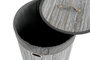 DKD Home Decor Set de 3 Cestas para la Ropa Gris y Blanco