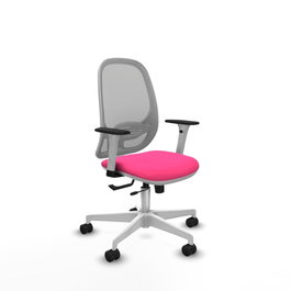 PIQUERAS Y CRESPO Silla de oficina Cilanco Rosa y Gris