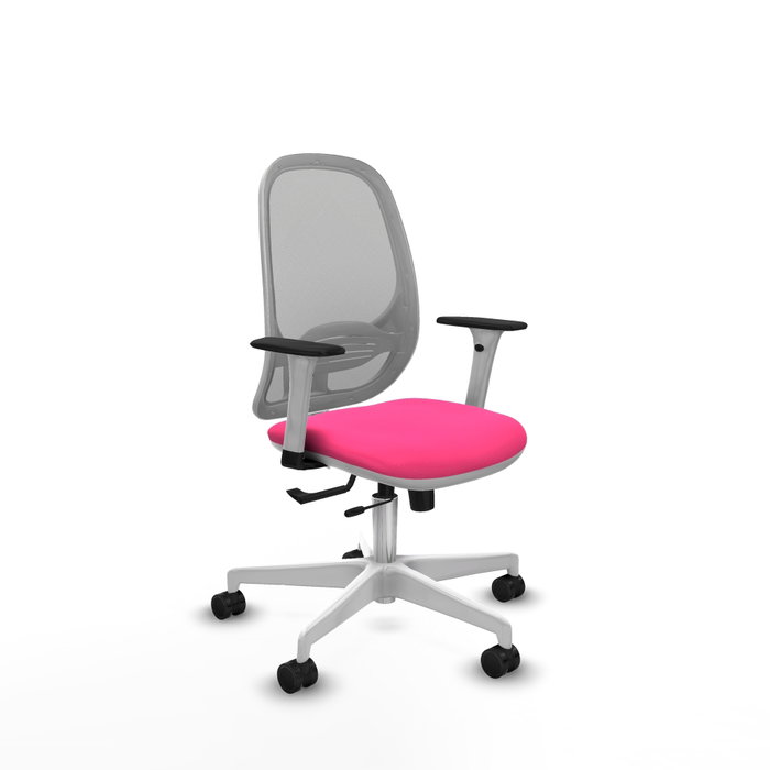 PIQUERAS Y CRESPO Silla de oficina Cilanco Rosa y Gris PIQUERAS Y CRESPO Silla de oficina Cilanco Rosa y Gris