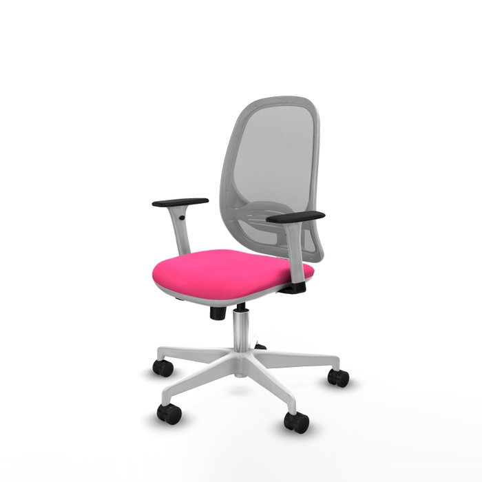 PIQUERAS Y CRESPO Silla de oficina Cilanco Rosa y Gris PIQUERAS Y CRESPO Silla de oficina Cilanco Rosa y Gris