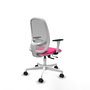 PIQUERAS Y CRESPO Silla de oficina Cilanco Rosa y Gris