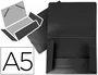 Liderpapel Carpeta de solapas DIN A5 Negro opaco
