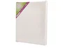 Liderpapel Lienzo de Algodón 100% para Pintura, 280 g/m², 22x16 cm, Bastidor con Grapas Traseras, Blanco sin Ácido
