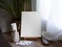 Liderpapel Lienzo de Algodón 100% para Pintura, 280 g/m², 22x16 cm, Bastidor con Grapas Traseras, Blanco sin Ácido