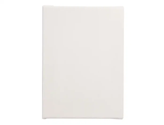Liderpapel Lienzo de Algodón 100% para Pintura, 280 g/m², 22x16 cm, Bastidor con Grapas Traseras, Blanco sin Ácido