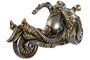 DKD Home Decor Figura de Resina de Moto Gris y Multicolor
