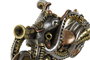 DKD Home Decor Figura de Resina de Moto Gris y Multicolor