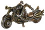 DKD Home Decor Figura de Resina de Moto Gris y Multicolor