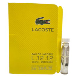 Eau de Lacoste L.12.12 Jaune - Optimistic, Agua de Tocador, Para hombres, 2 ml Frasco