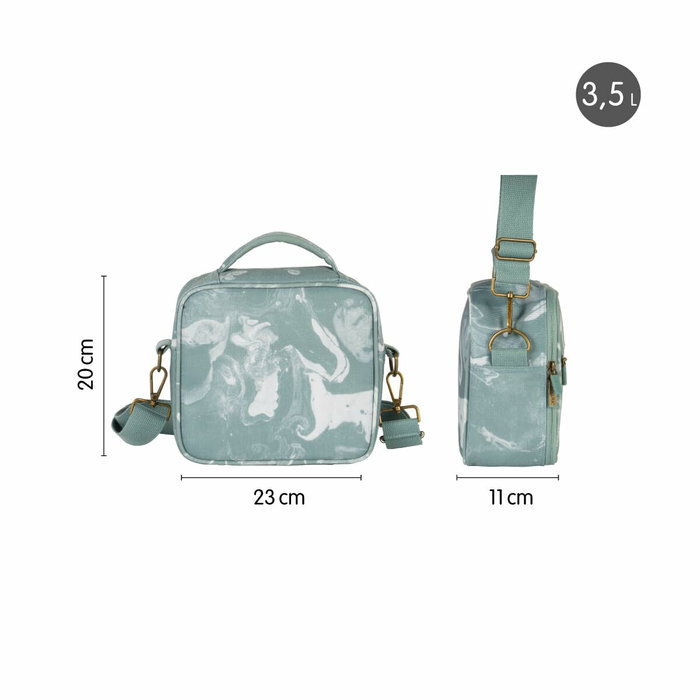 Milan Bolsa Isotérmica Porta Alimentos Serie Lava Verde con 3 Recipientes Milan Bolsa Isotérmica Porta Alimentos Serie Lava Verde con 3 Recipientes