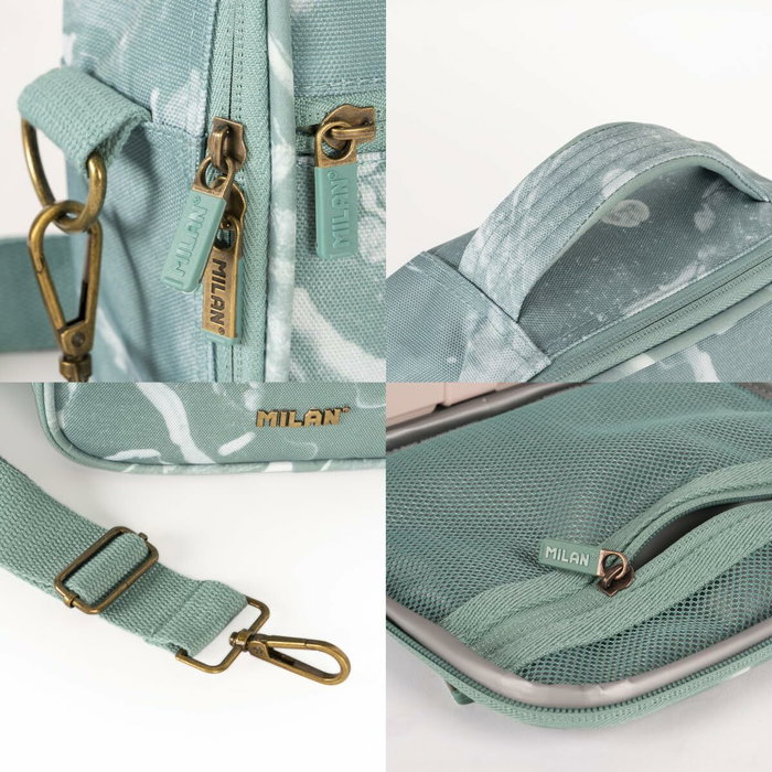 Milan Bolsa Isotérmica Porta Alimentos Serie Lava Verde con 3 Recipientes Milan Bolsa Isotérmica Porta Alimentos Serie Lava Verde con 3 Recipientes