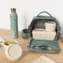 Milan Bolsa Isotérmica Porta Alimentos Serie Lava Verde con 3 Recipientes