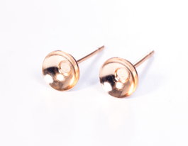 Innspiro Pendiente metálico para incrustar cono dorado 5x12mm (10 unidades)