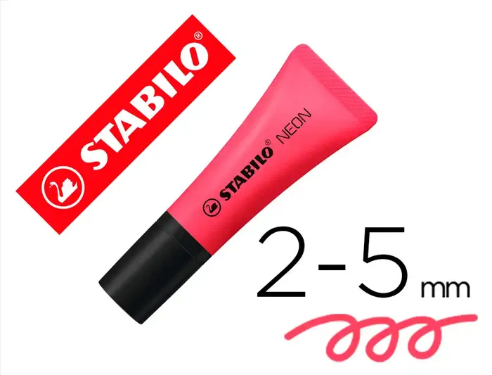 Stabilo Marcador Fluorescente Neon Rosa Caja 10 Unidades Stabilo Marcador Fluorescente Neon Rosa Caja 10 Unidades