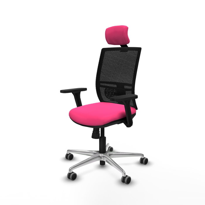 PIQUERAS Y CRESPO Silla de oficina Yunquera con Mecanismo Sincro, Rosa y Negro PIQUERAS Y CRESPO Silla de oficina Yunquera con Mecanismo Sincro, Rosa y Negro