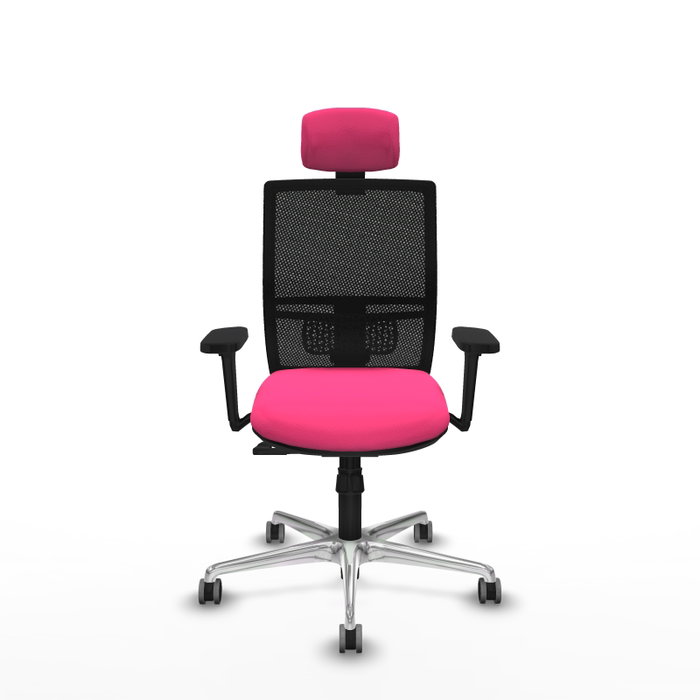 PIQUERAS Y CRESPO Silla de oficina Yunquera con Mecanismo Sincro, Rosa y Negro PIQUERAS Y CRESPO Silla de oficina Yunquera con Mecanismo Sincro, Rosa y Negro