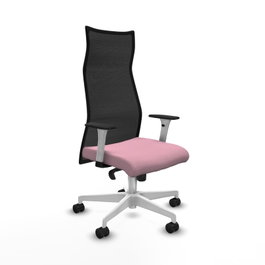 PIQUERAS Y CRESPO Sillón Albacete Rosa y Negro con Mecanismo Sincro