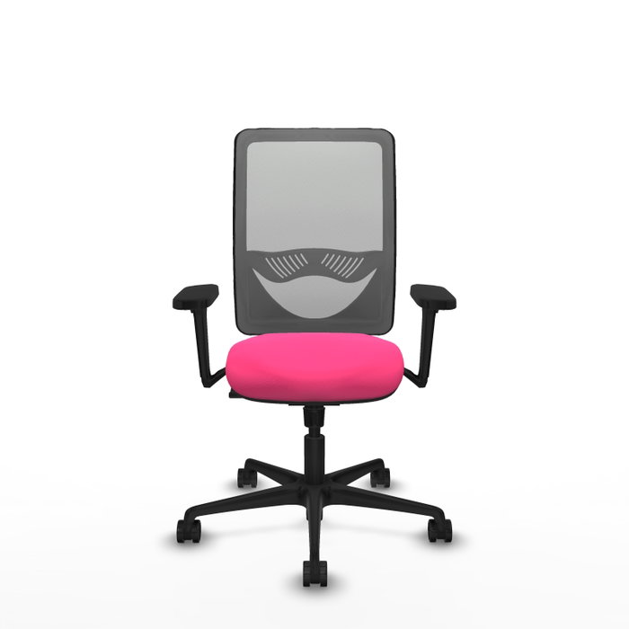 PIQUERAS Y CRESPO Silla de oficina Zulema Rosa y Gris