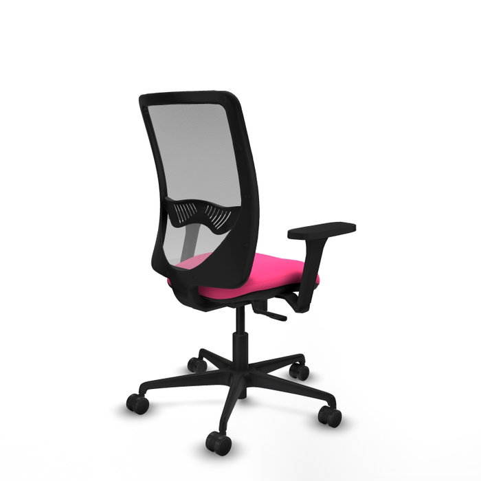 PIQUERAS Y CRESPO Silla de oficina Zulema Rosa y Gris