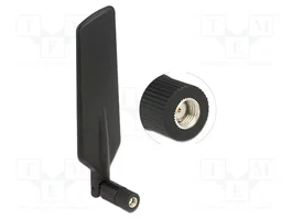 DeLOCK Antena LTE Dualband WLAN 1-4 dBi RP-SMA negra