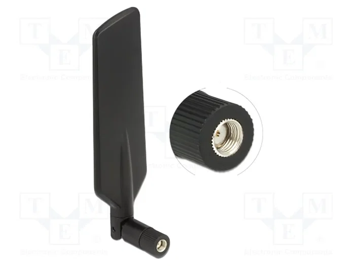 DeLOCK Antena LTE Dualband WLAN 1-4 dBi RP-SMA negra DeLOCK Antena LTE Dualband WLAN 1-4 dBi RP-SMA negra