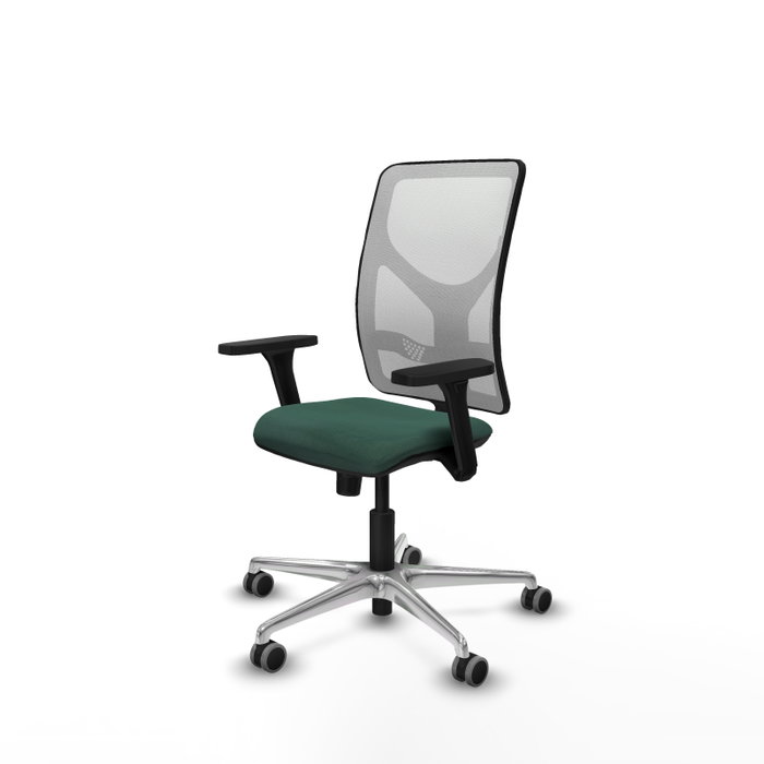 PIQUERAS Y CRESPO Silla de oficina Motilla con mecanismo Sincro, Verde botella y Blanco PIQUERAS Y CRESPO Silla de oficina Motilla con mecanismo Sincro, Verde botella y Blanco