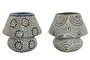 DKD Home Decor Lámpara de Sobremesa de Cristal Mandal, Surtido de 2
