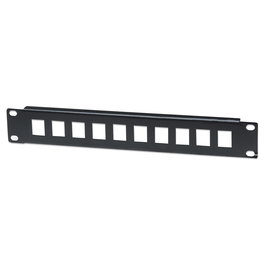 Intellinet Panel de Parcheo 10 Puertos 1U 10" Negro, 254 x 8 x 44.45 mm, para Montaje en Rack