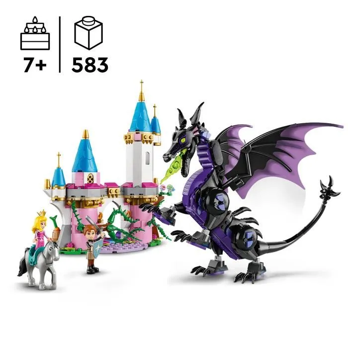 Lego Princesas Disney 43240 Maléfica como dragón, juguete para fans de los dibujos animados