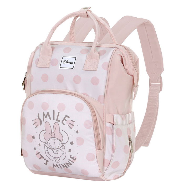 Disney Minnie Mouse Mochila Mommy Dear Maternidad Bebé Salmón Repelente Líquidos Bolsillo Térmico 20L
