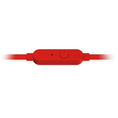 JBL Auriculares Intrauditivos T110 con Micrófono para Móvil, Cable Jack 3.5mm, Color Rojo