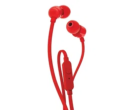 JBL T110 Auriculares Intrauditivos con Micrófono Rojo