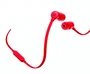 JBL T110 Auriculares intraaurales alámbricos con micrófono para llamadas/música, color rojo, conector Jack 3.5 mm