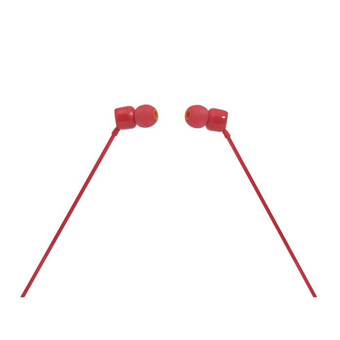 JBL TUNE110 Auriculares Intrauditivos Rojos con Micrófono