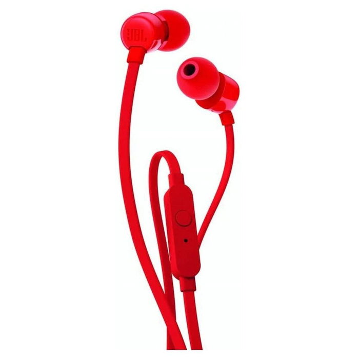 JBL TUNE110 Auriculares Intrauditivos Rojos con Micrófono