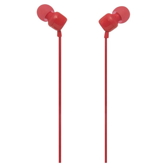JBL TUNE110 Auriculares Intrauditivos Rojos con Micrófono